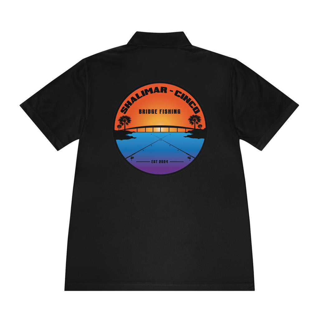 Performance Polo Shirt — Shalimar Cinco Bridge Fishing