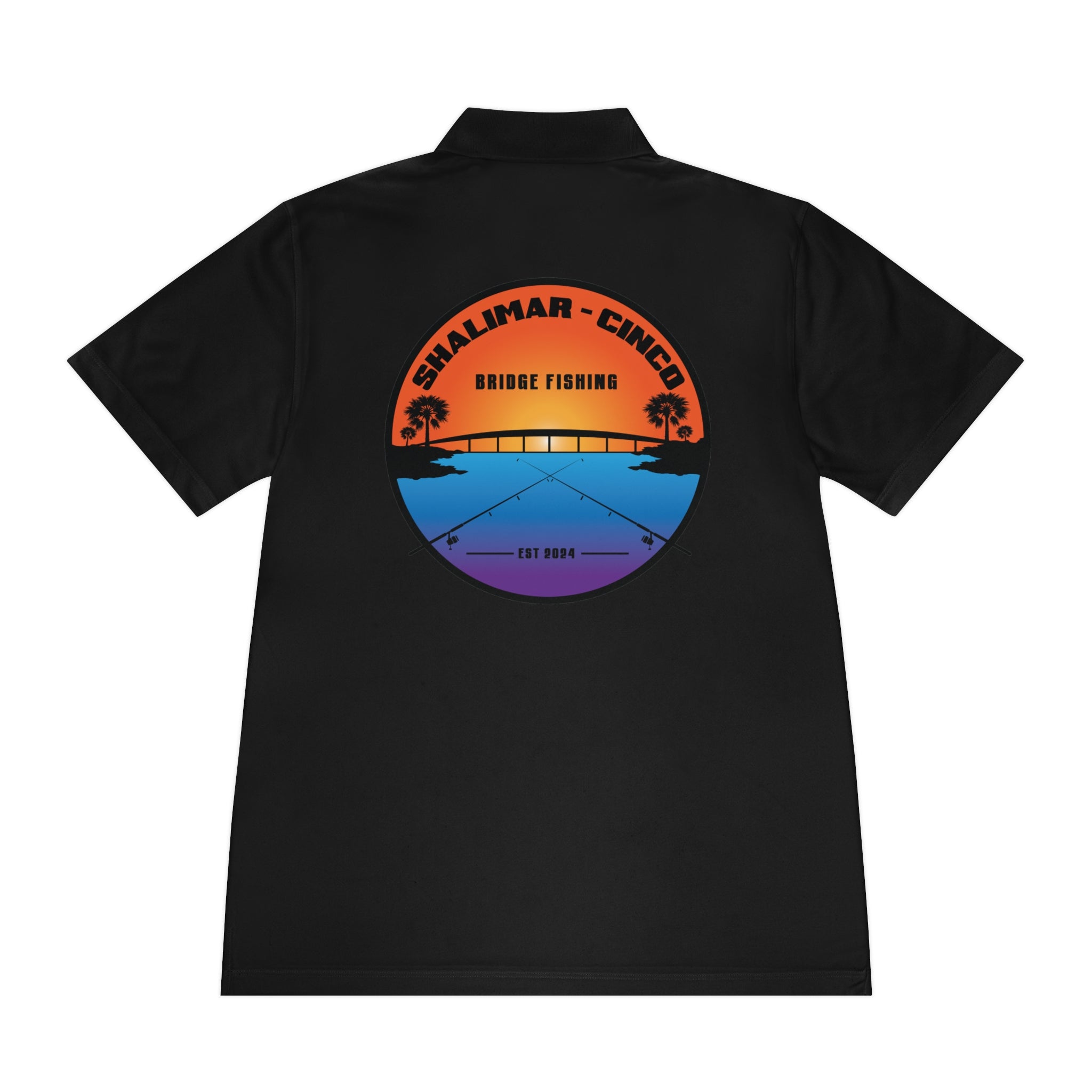 Performance Polo Shirt — Shalimar Cinco Bridge Fishing