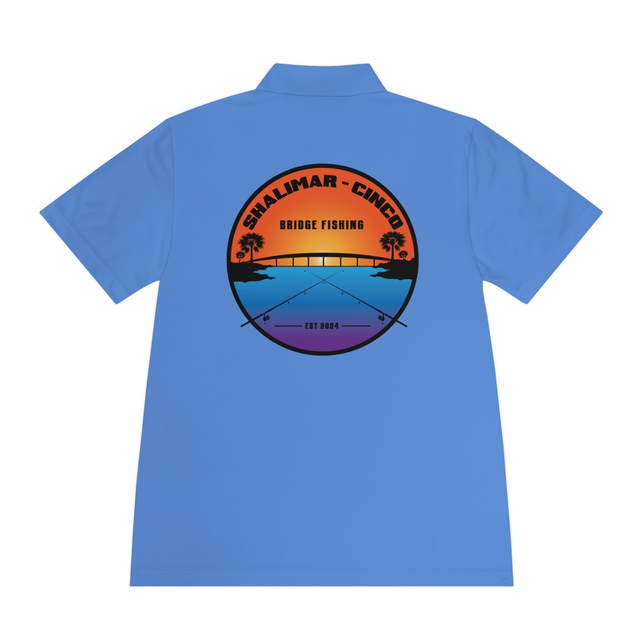 Performance Polo Shirt — Shalimar Cinco Bridge Fishing