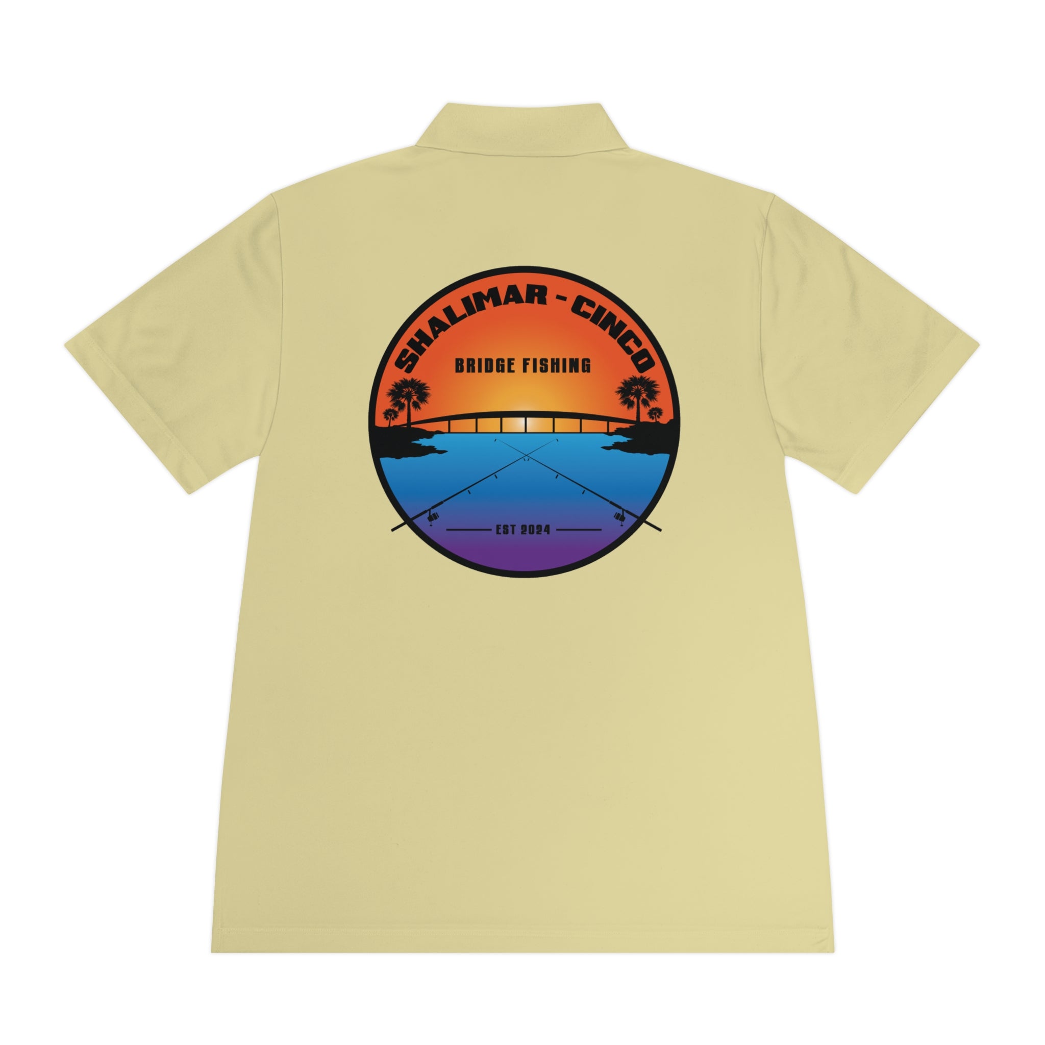 Performance Polo Shirt — Shalimar Cinco Bridge Fishing