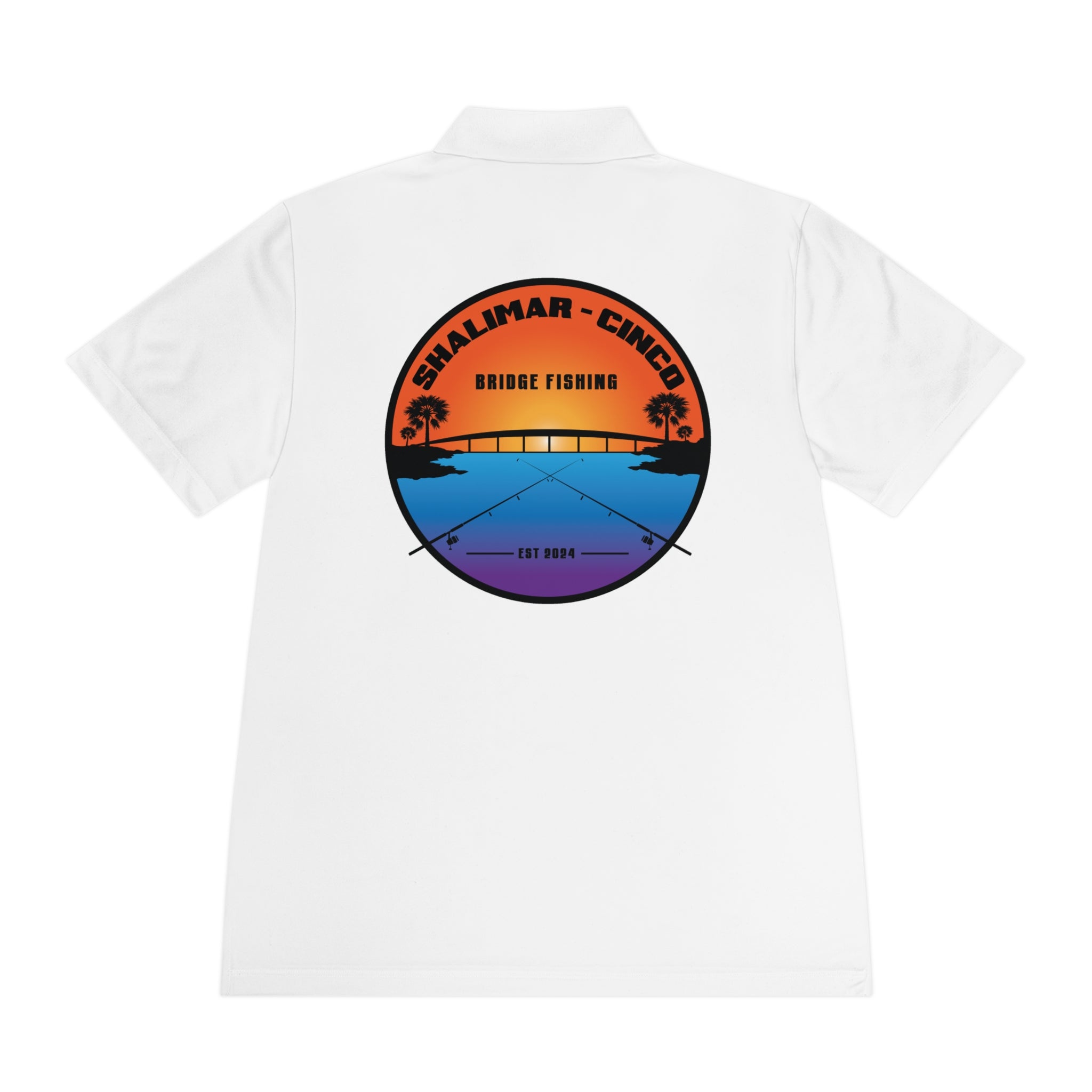 Performance Polo Shirt — Shalimar Cinco Bridge Fishing