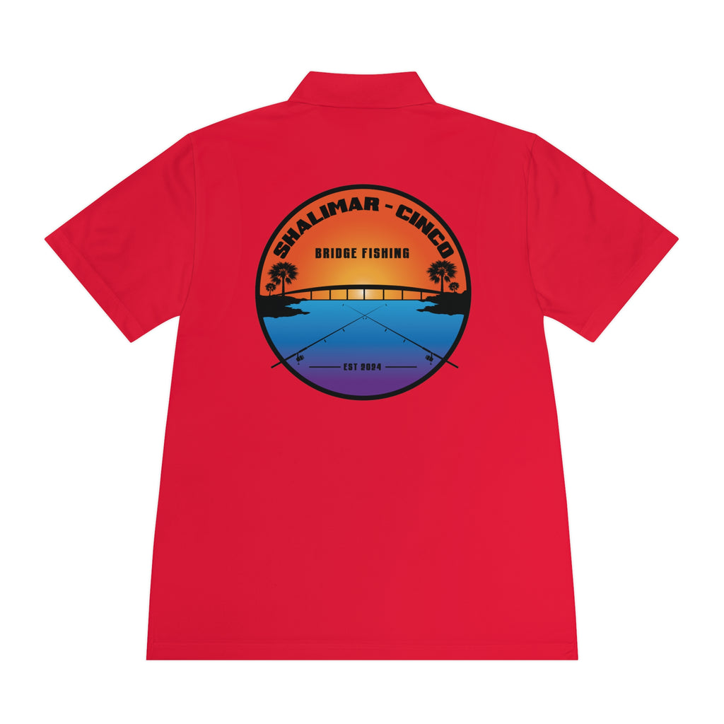 Performance Polo Shirt — Shalimar Cinco Bridge Fishing