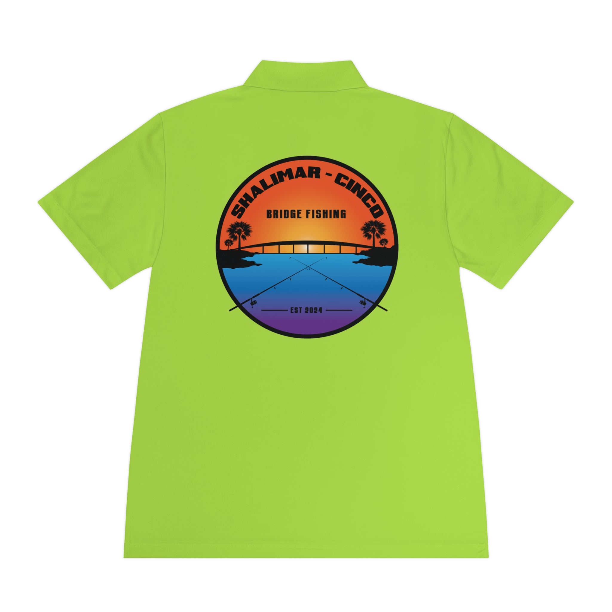 Performance Polo Shirt — Shalimar Cinco Bridge Fishing